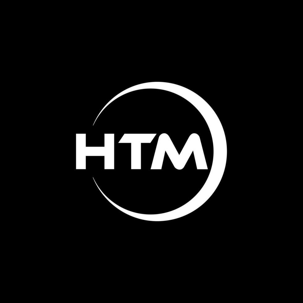 htm logo ontwerp, inspiratie voor een uniek identiteit. modern elegantie en creatief ontwerp. watermerk uw succes met de opvallend deze logo. vector