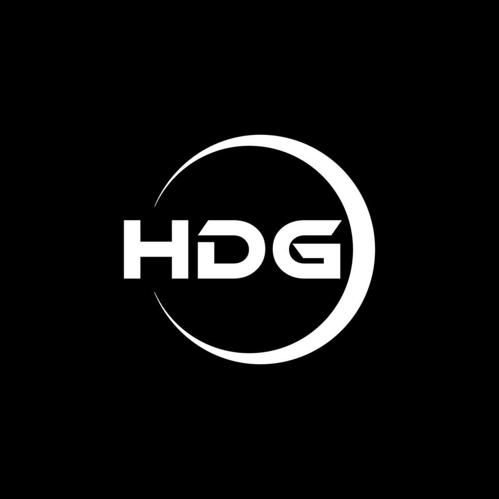 hdg logo ontwerp, inspiratie voor een uniek identiteit. modern elegantie en creatief ontwerp. watermerk uw succes met de opvallend deze logo. vector