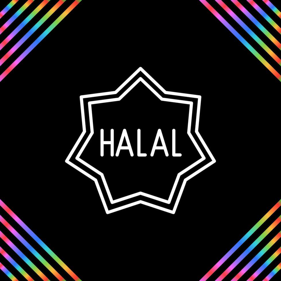 halal vector icoon