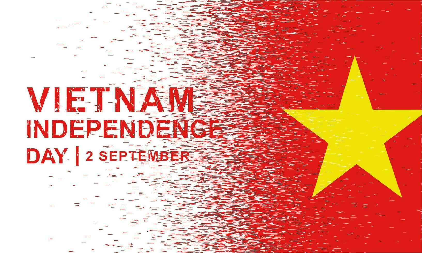 Vietnam vlag borstel beroerte achtergrond geschikt voor Vietnam onafhankelijkheid dag viering vector