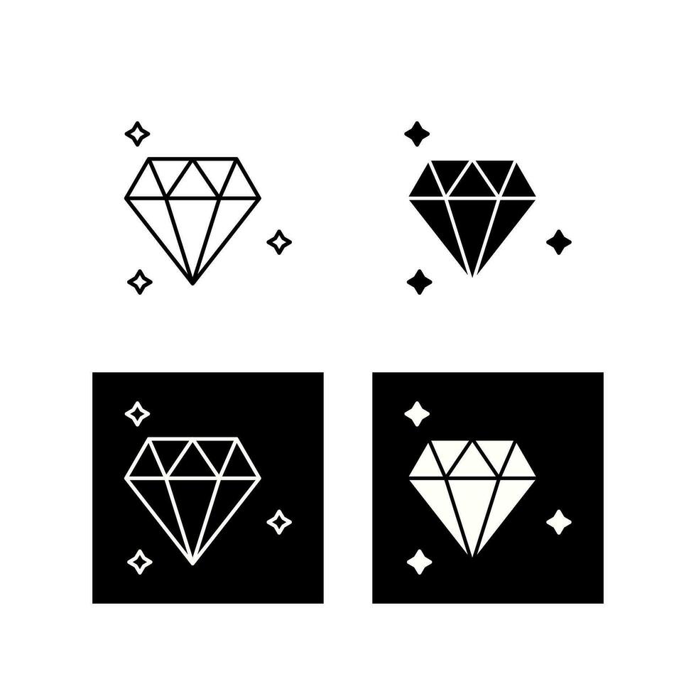 diamant vector pictogram