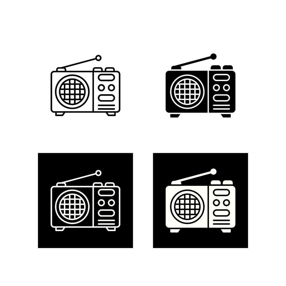 radio vector pictogram