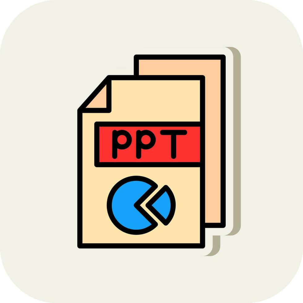 ppt vector icoon ontwerp