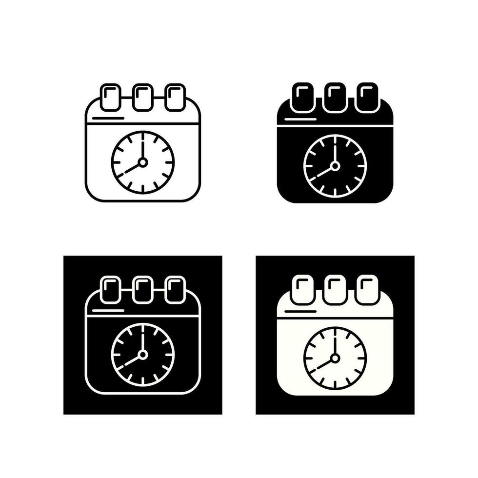 deadline vector pictogram