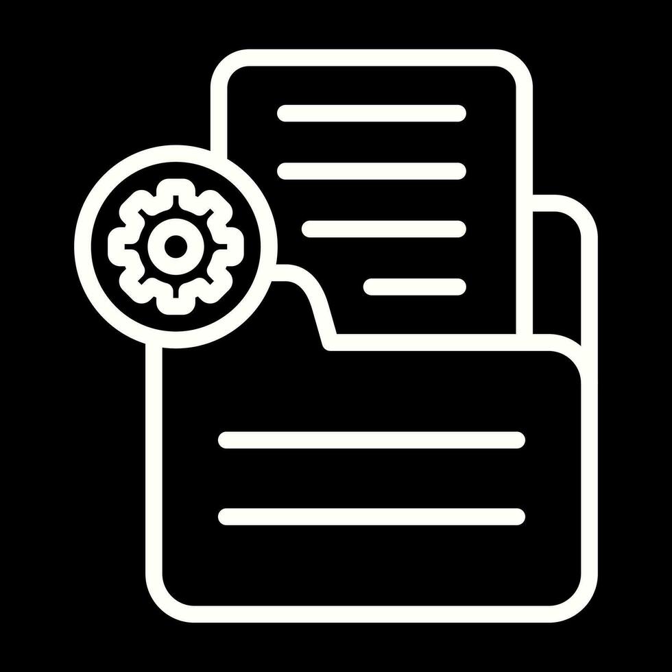 document instellingen vector icoon