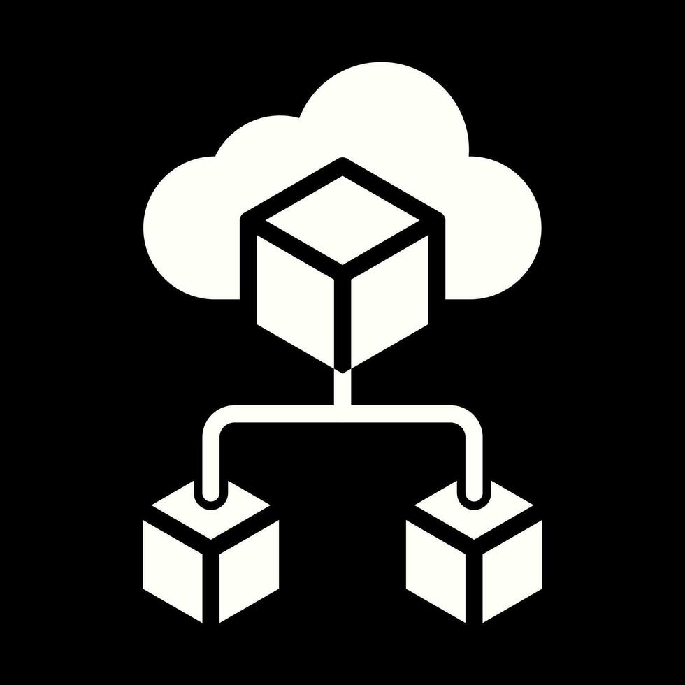 wolk infrastructuur vector icoon