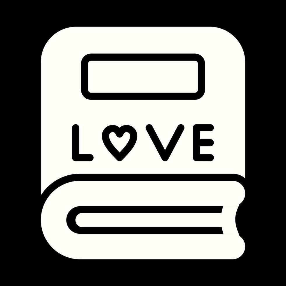 liefde verhaal boek vector icoon