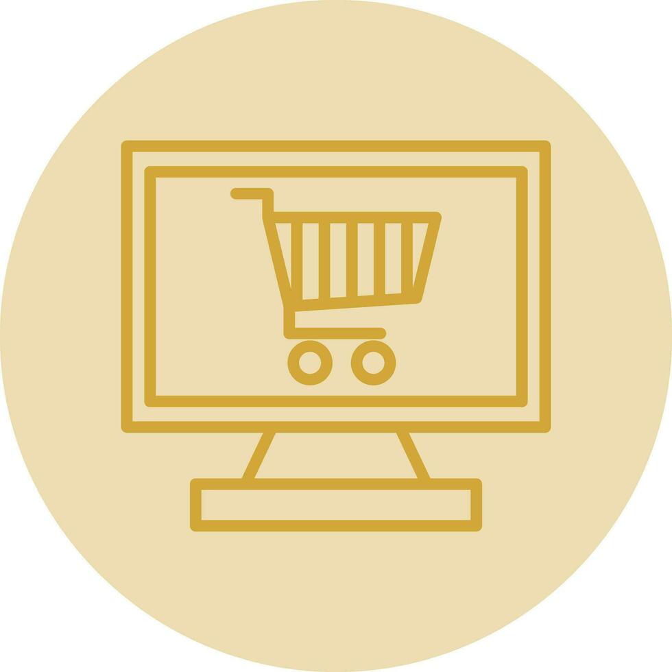 online boodschappen doen vector icoon ontwerp