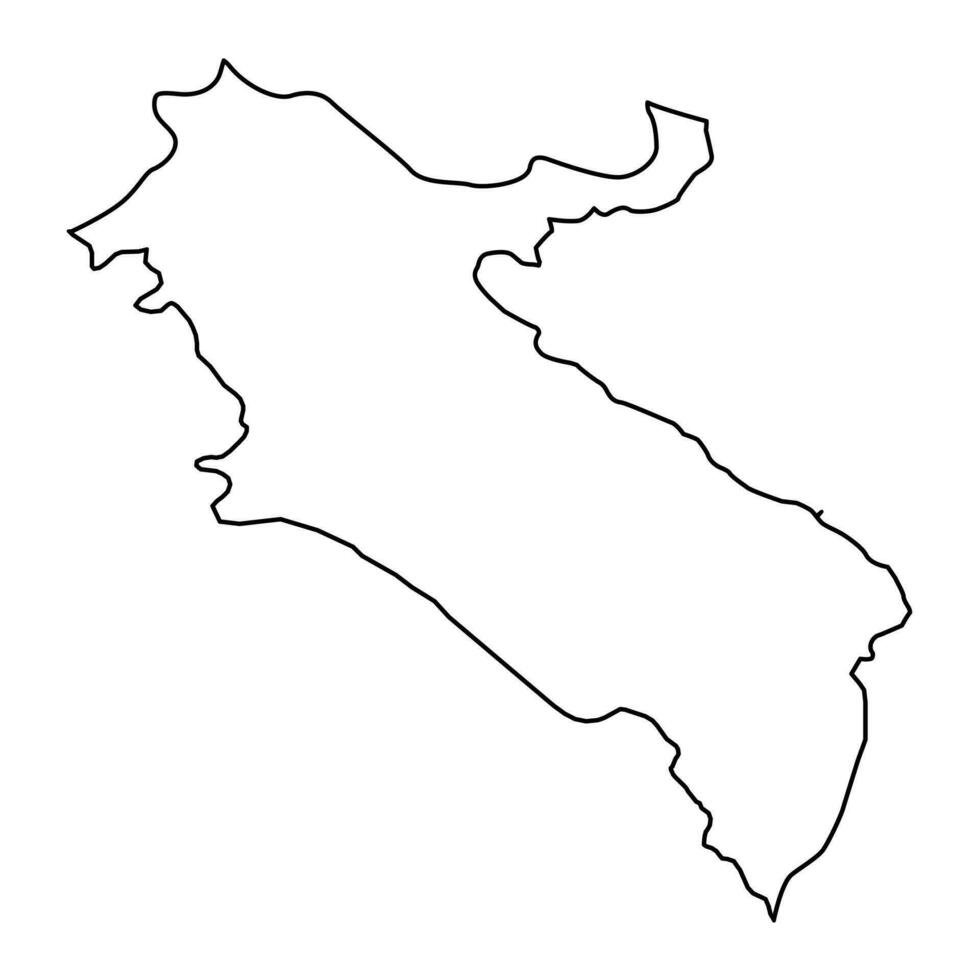 ilam provincie kaart, administratief divisie van iran. vector illustratie.