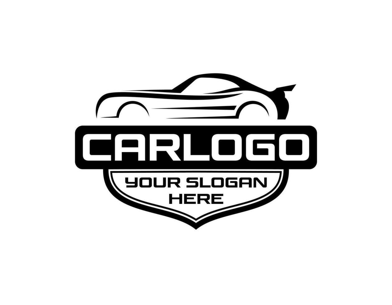 auto auto logo ontwerp voorkant voertuig silhouet. teken voor uw bedrijf vector