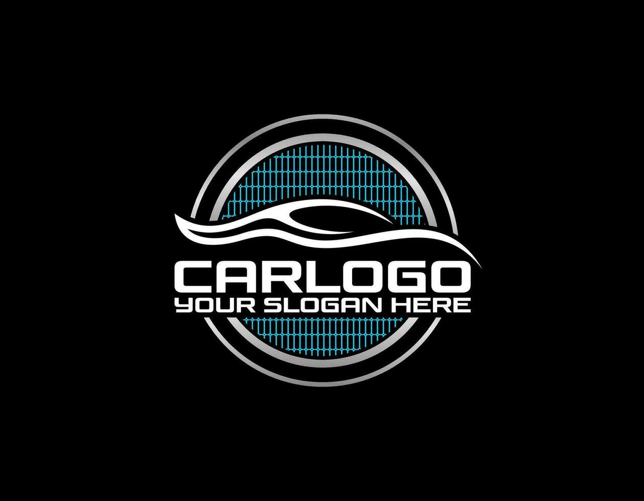 auto winkel auto logo ontwerp met concept sport- voertuig silhouet vector