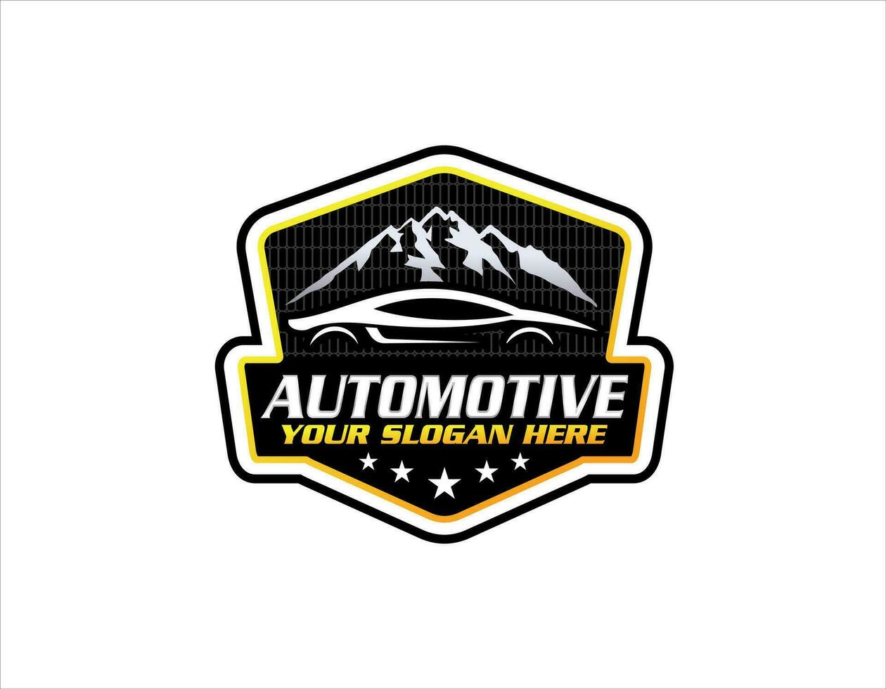 sport auto logo. auto, auto toonzaal, auto handelaar logo ontwerp vector