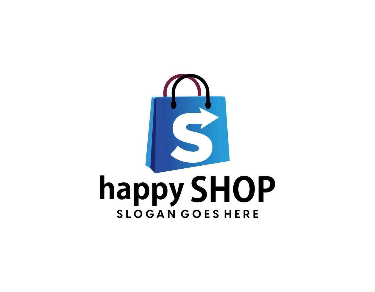 boodschappen doen kar logo ontwerp vector concept icoon