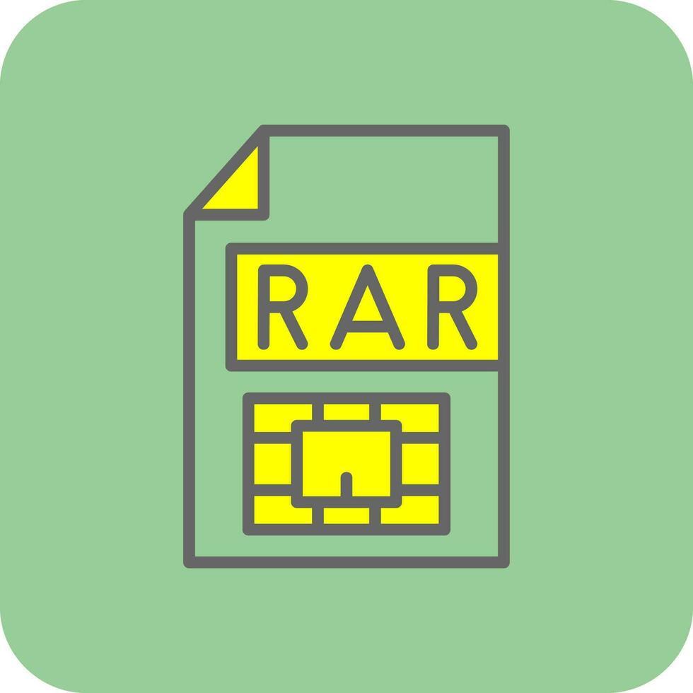 rar vector icoon ontwerp