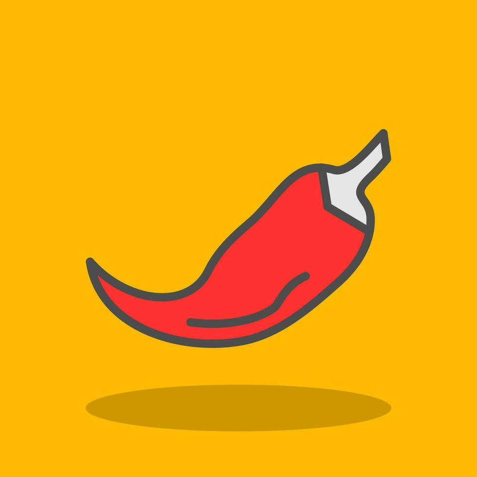 rood Chili vector icoon ontwerp