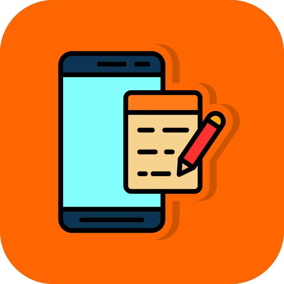 mobiel Notitie vector icoon ontwerp