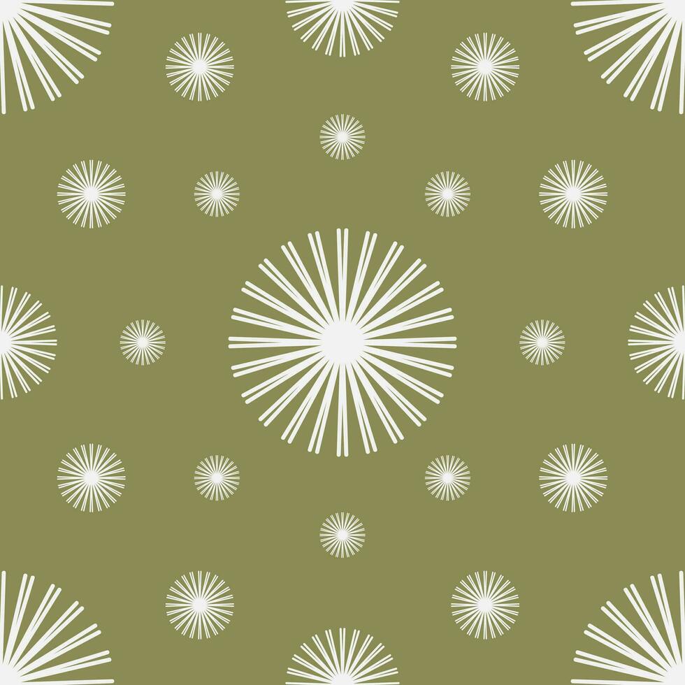 vector naadloos wijnoogst patroon van abstract kant bloemen Aan licht groen achtergrond