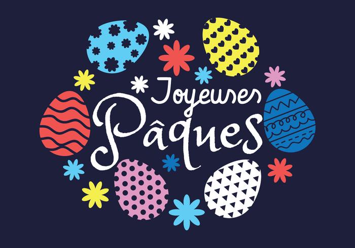 joyeuses paques vector