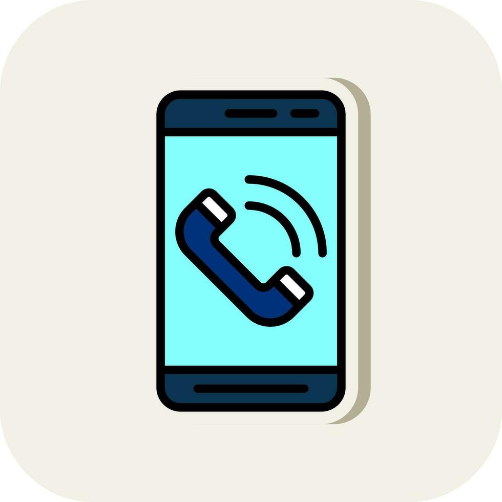 mobiel telefoontje vector icoon ontwerp