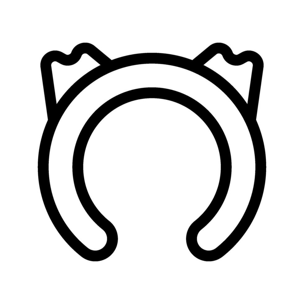 kat oren hoofdband icoon vector symbool ontwerp illustratie