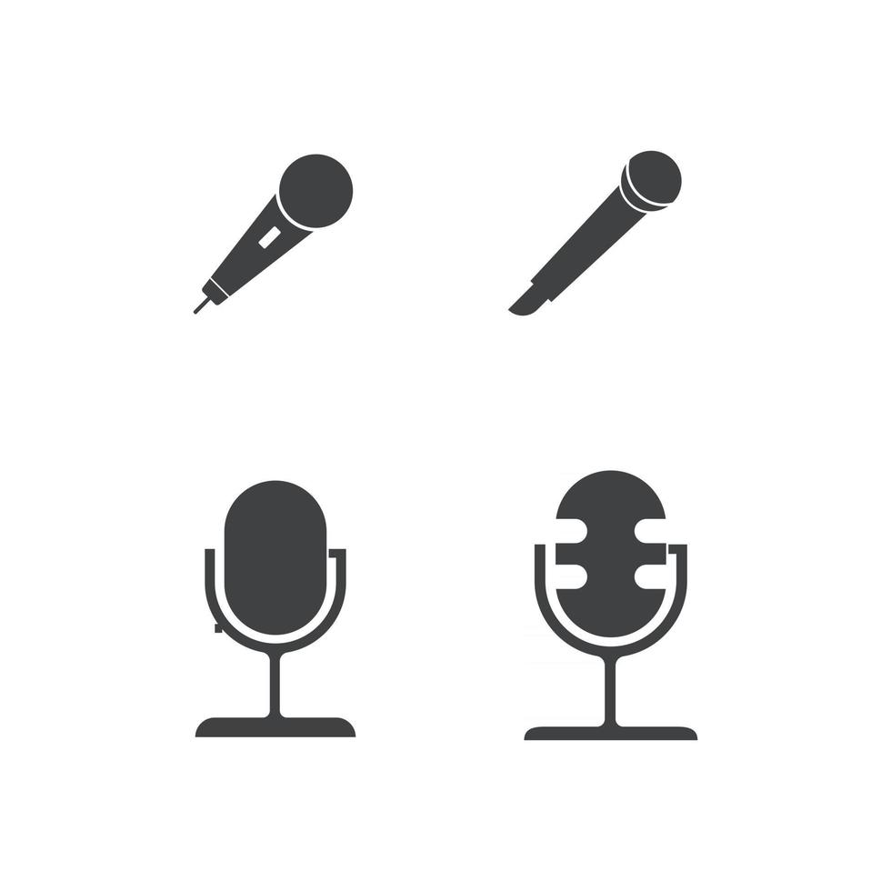 microfoon pictogram vector