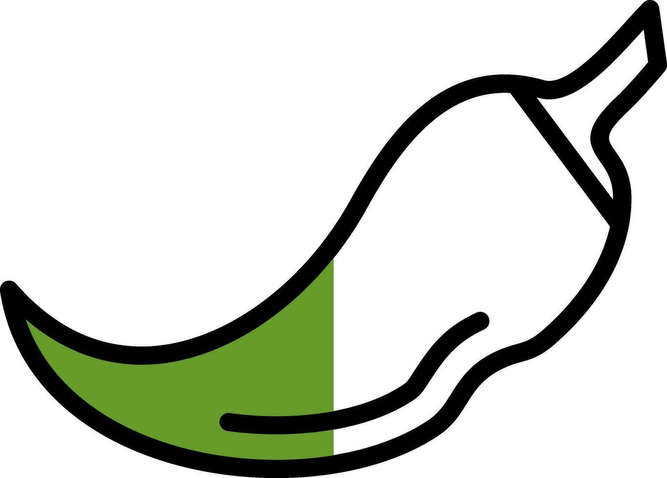 groen Chili vector icoon ontwerp