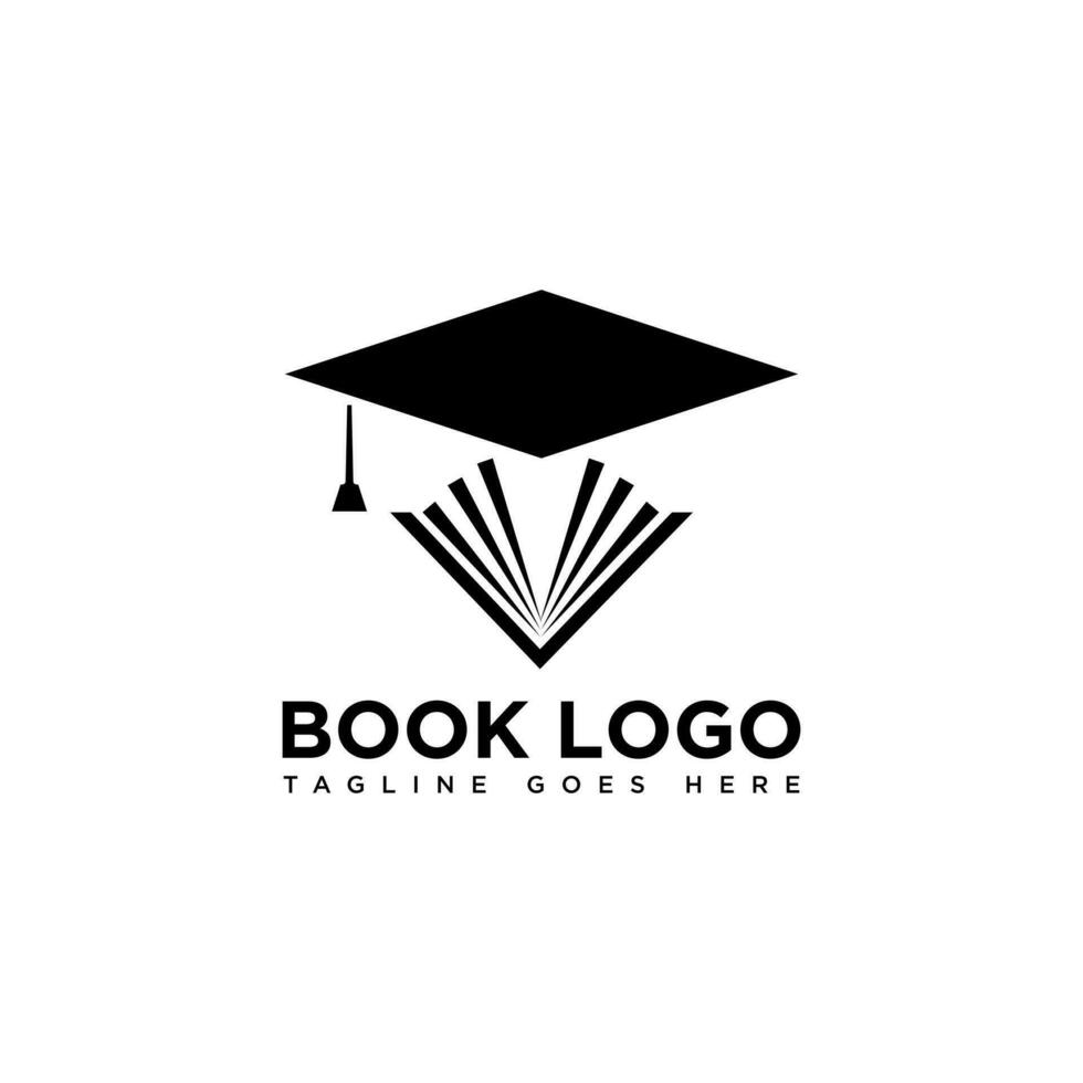 boek logo ontwerp. geïsoleerd in wit achtergrond. boek icoon. modern ontwerp. vector illustratie