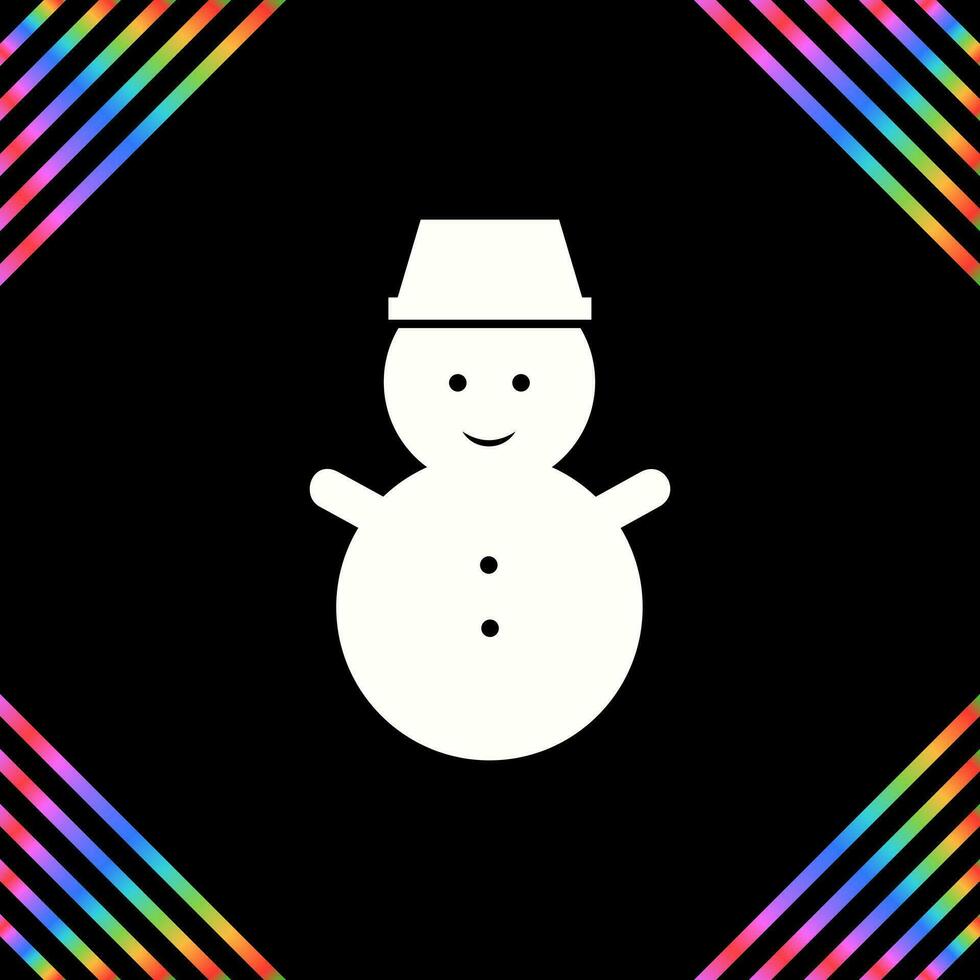 sneeuwman vector icoon