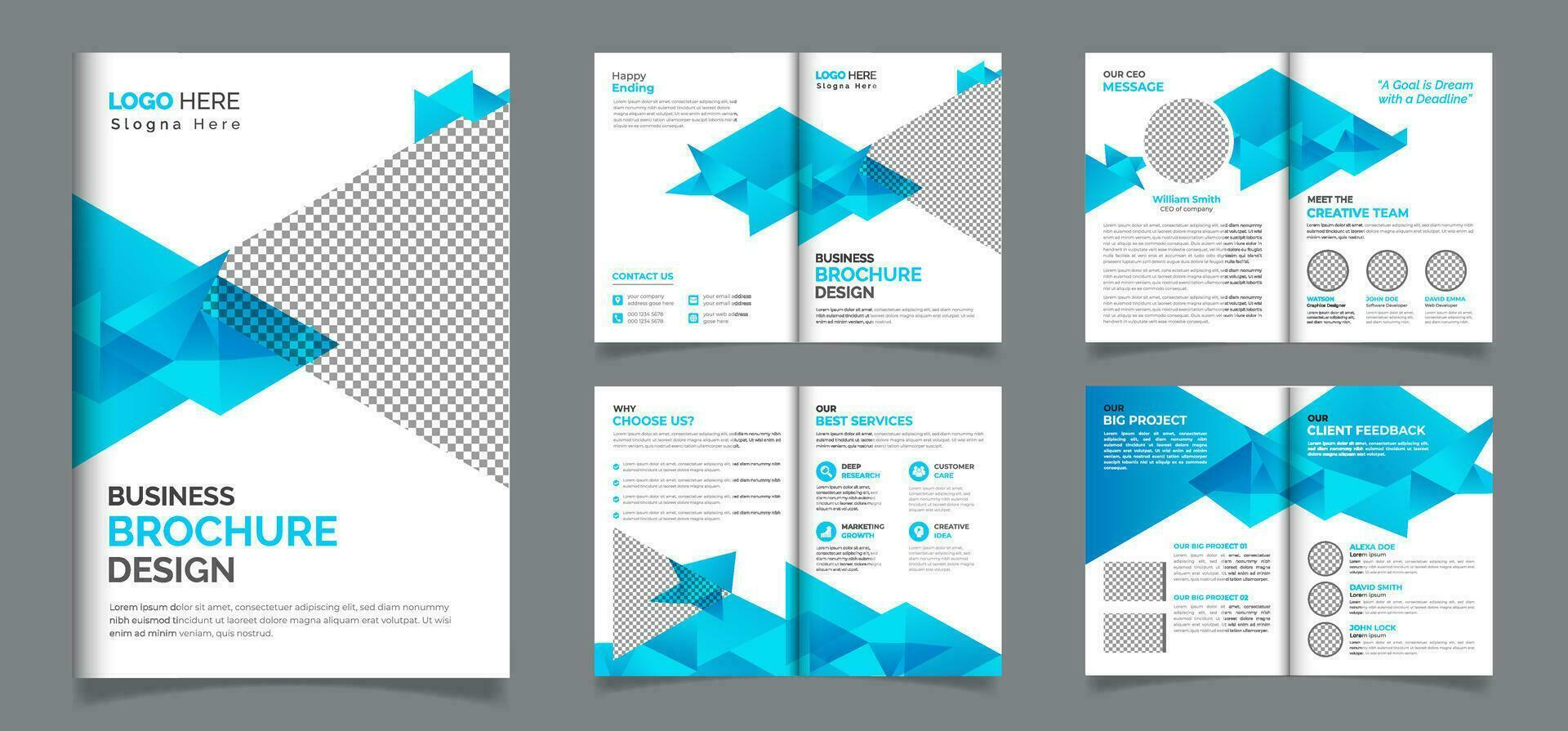 professionele zakelijke brochure ontwerpsjabloon vector