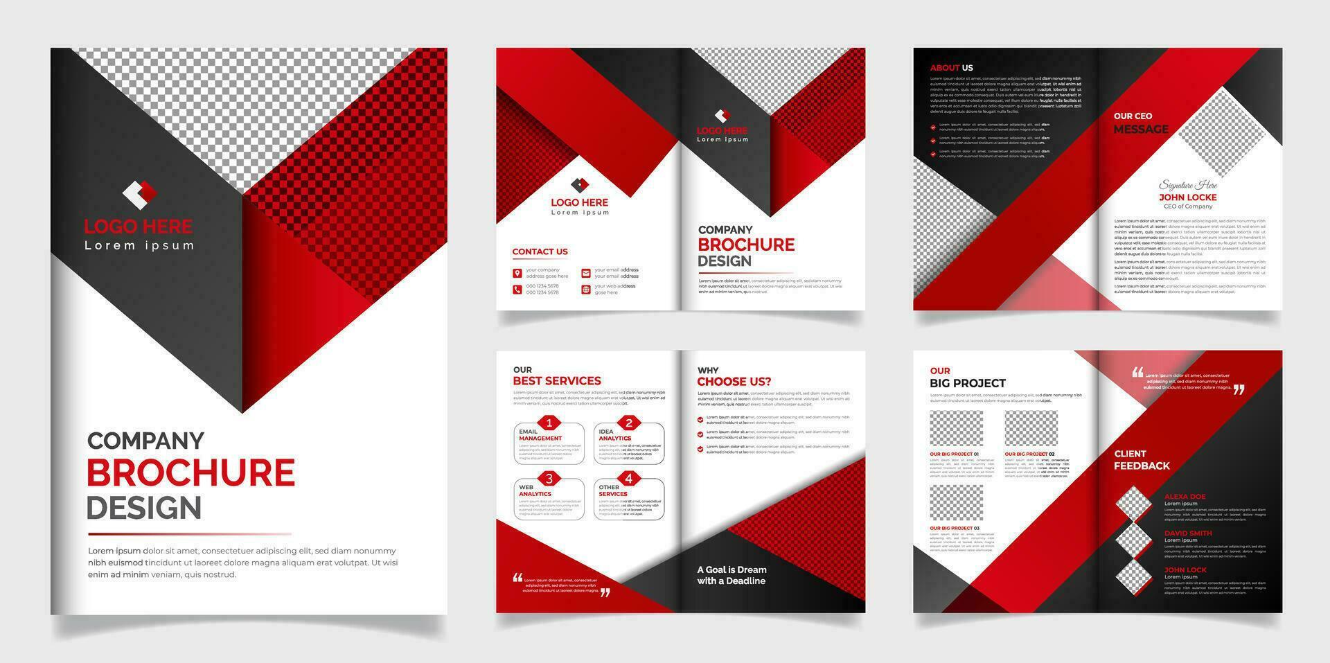 professioneel en creatief zakelijke bedrijf brochure minimalistische ontwerp afdrukken sjabloon vector