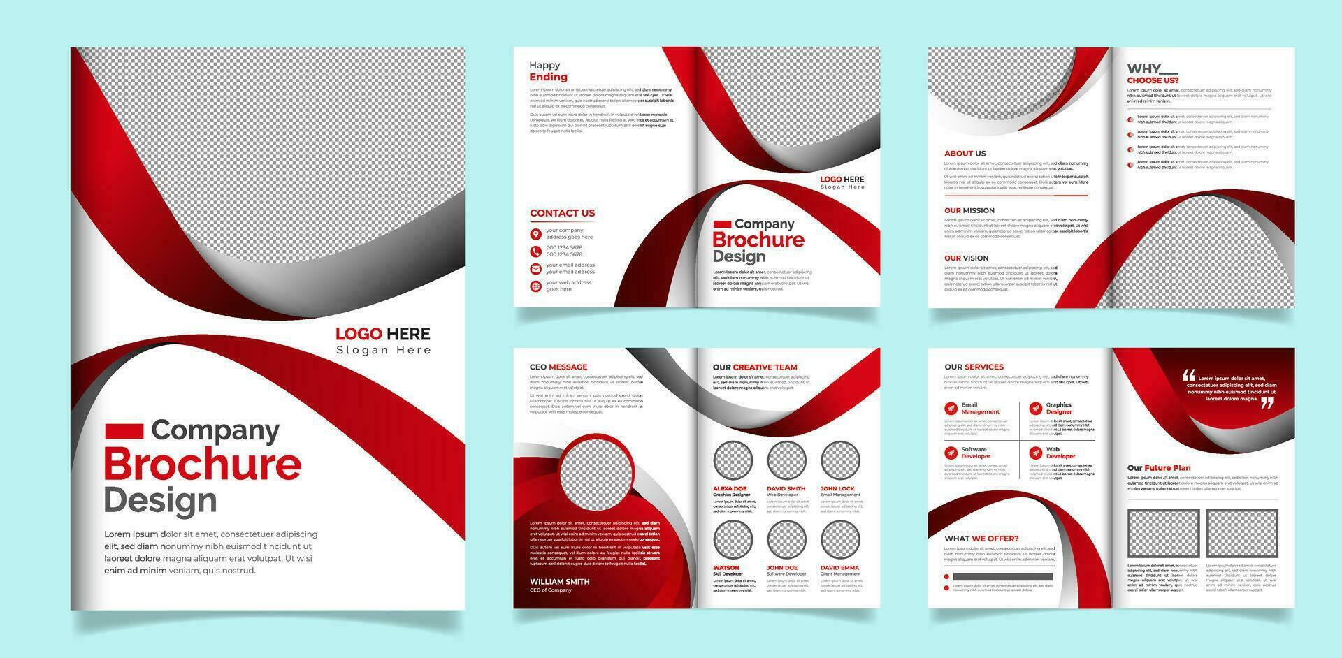 professioneel en minimalistische zakelijke bedrijf brochure ontwerp sjabloon vector