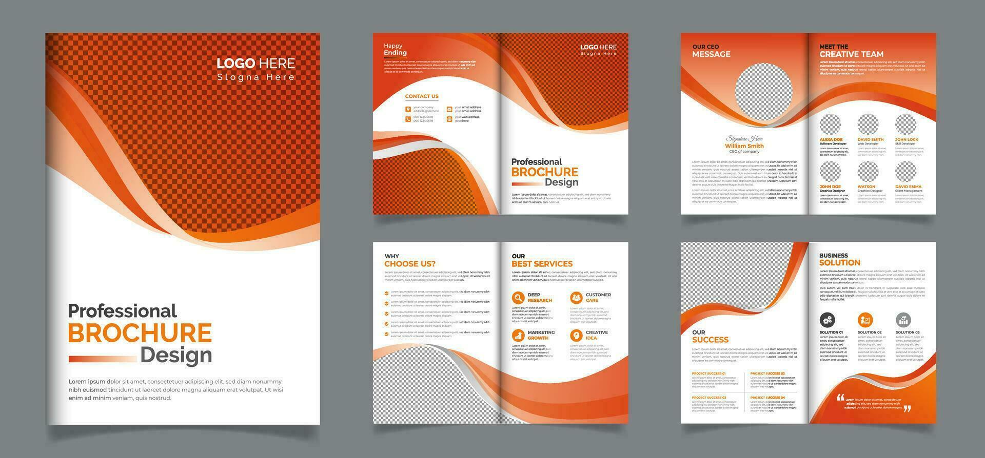 professionele zakelijke brochure ontwerpsjabloon vector