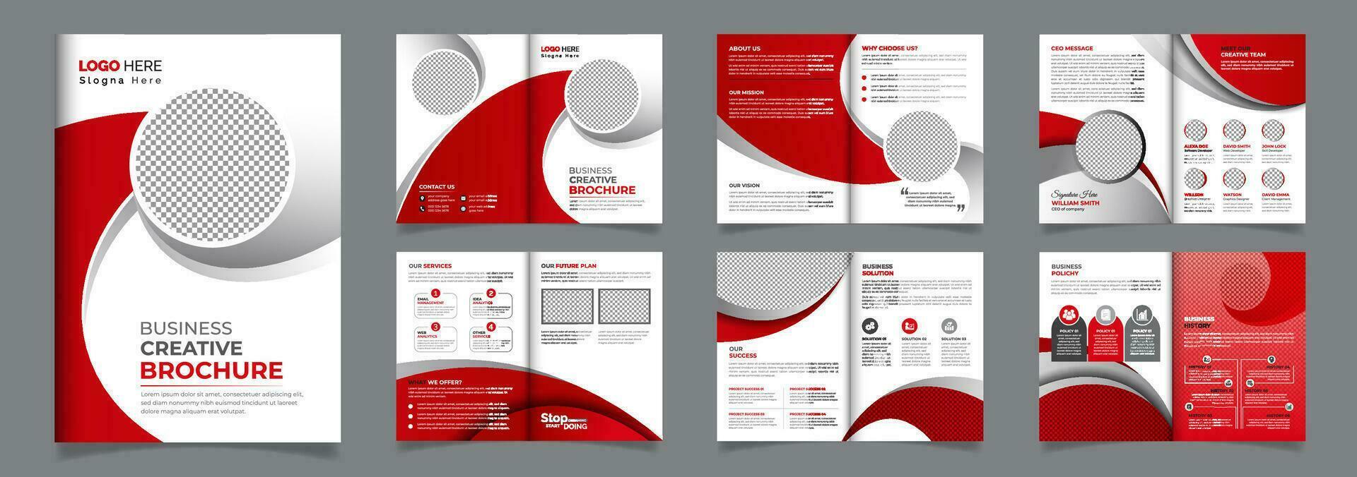 professioneel en creatief zakelijke bedrijf brochure minimalistische ontwerp afdrukken sjabloon vector
