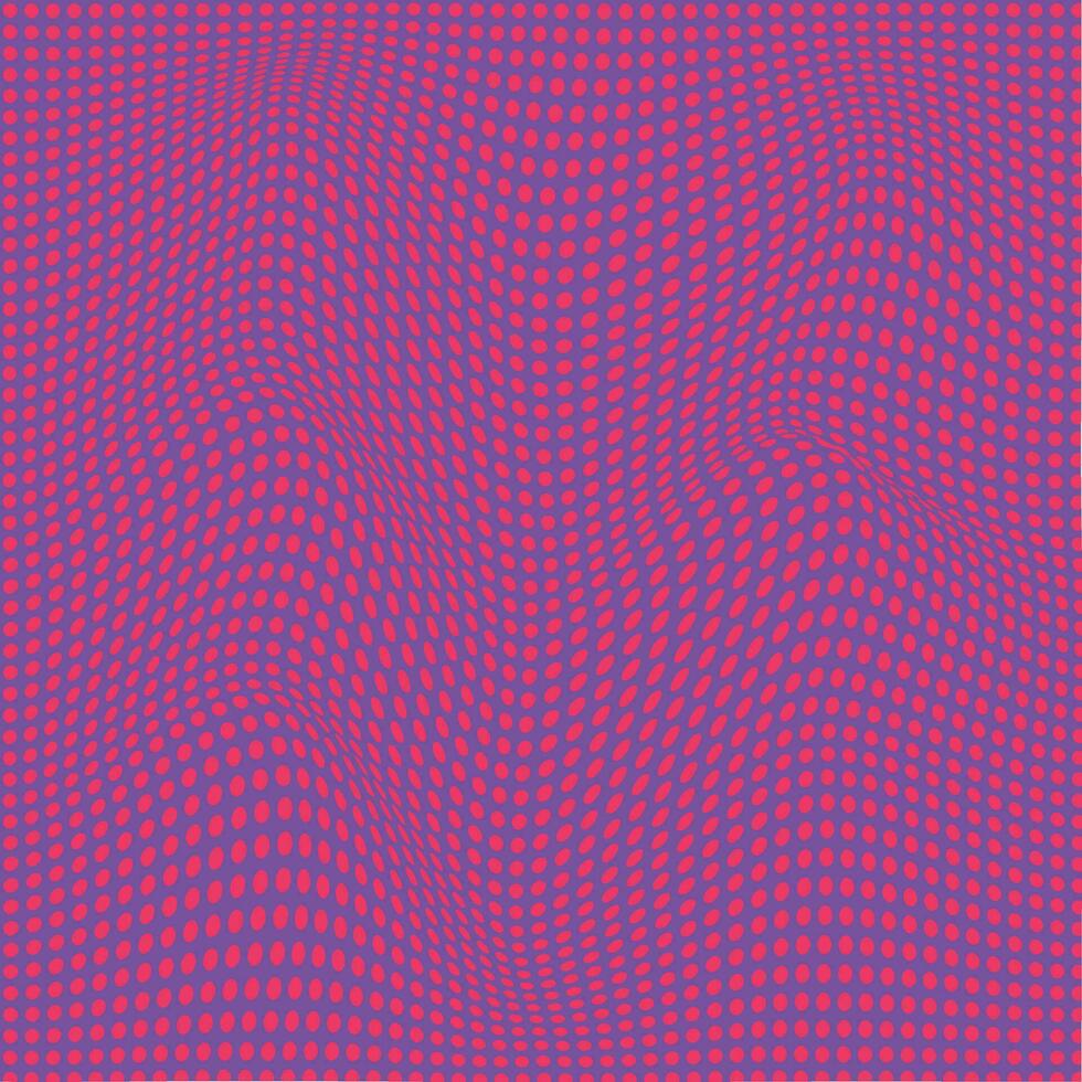 gemakkelijk abstract naadloos roze kleur polka punt vervormen patroon vector