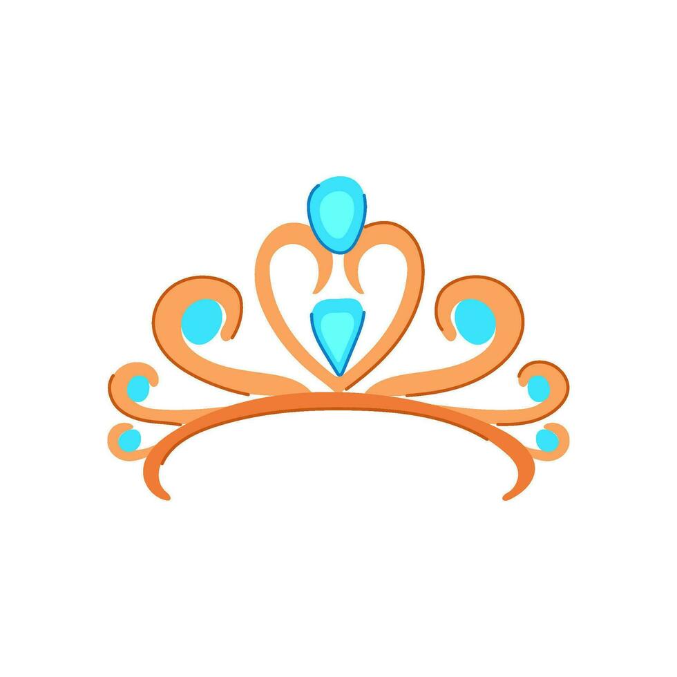 sieraden tiara tekenfilm vector illustratie