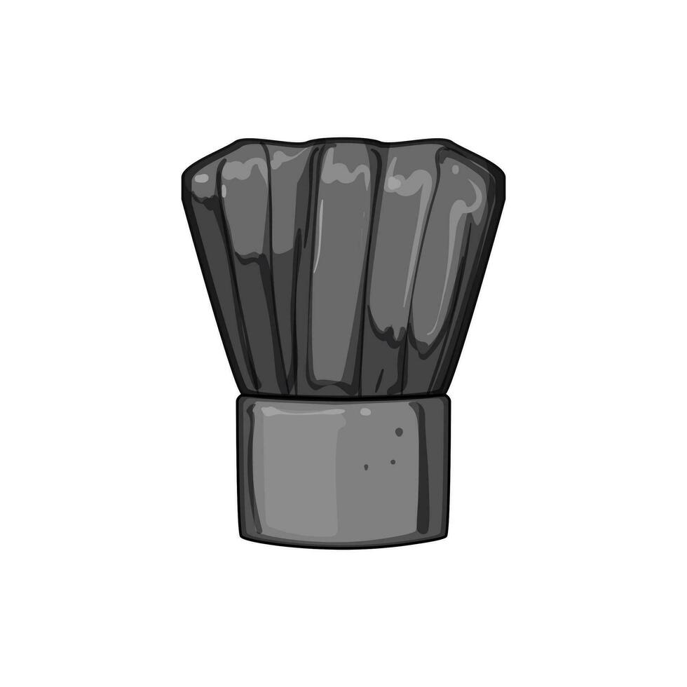 keuken zwart chef hoed tekenfilm vector illustratie