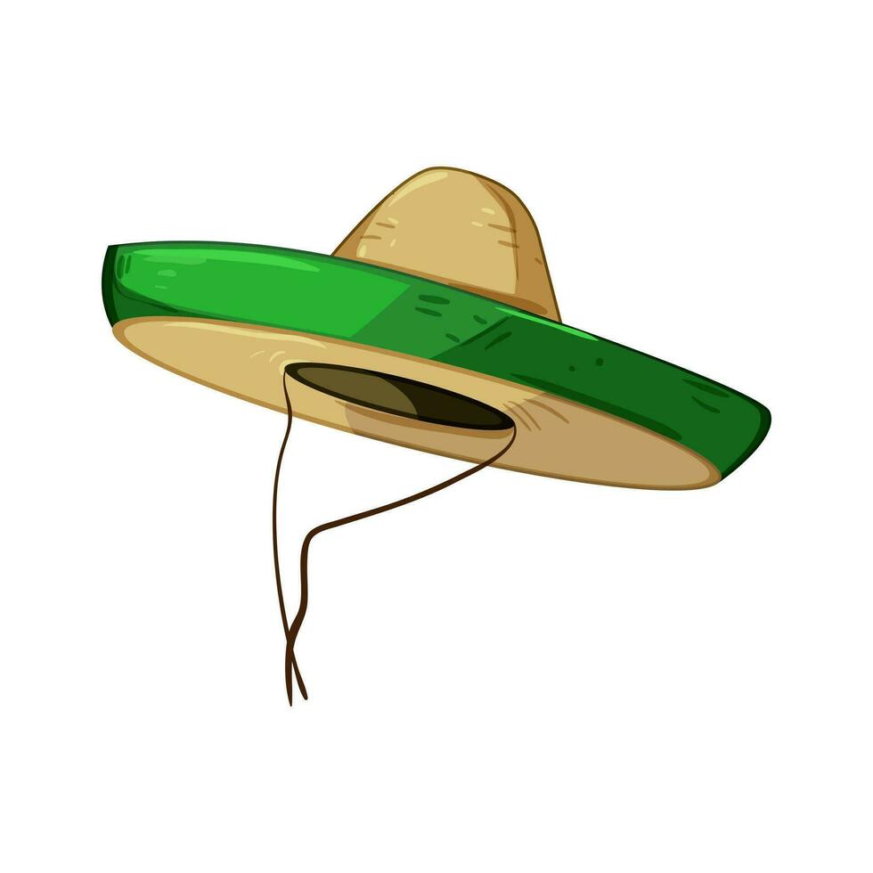 symbool sombrero tekenfilm vector illustratie