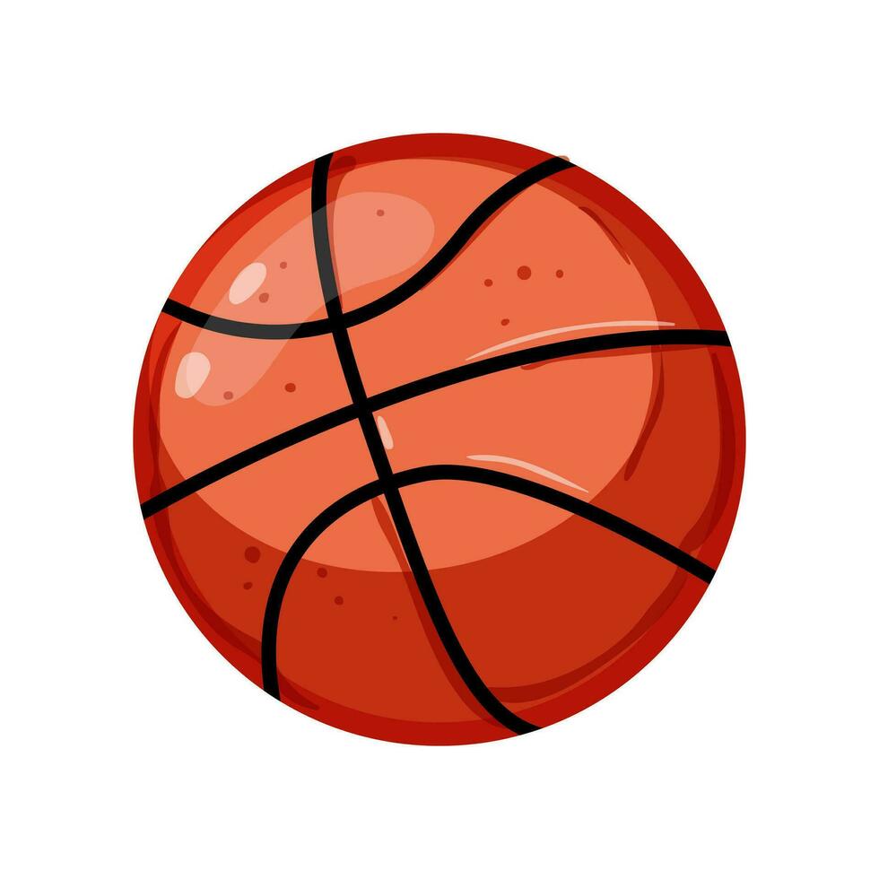 spel basketbal bal tekenfilm vector illustratie