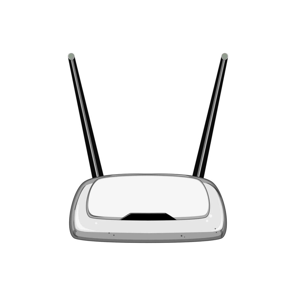 antenne router tekenfilm vector illustratie