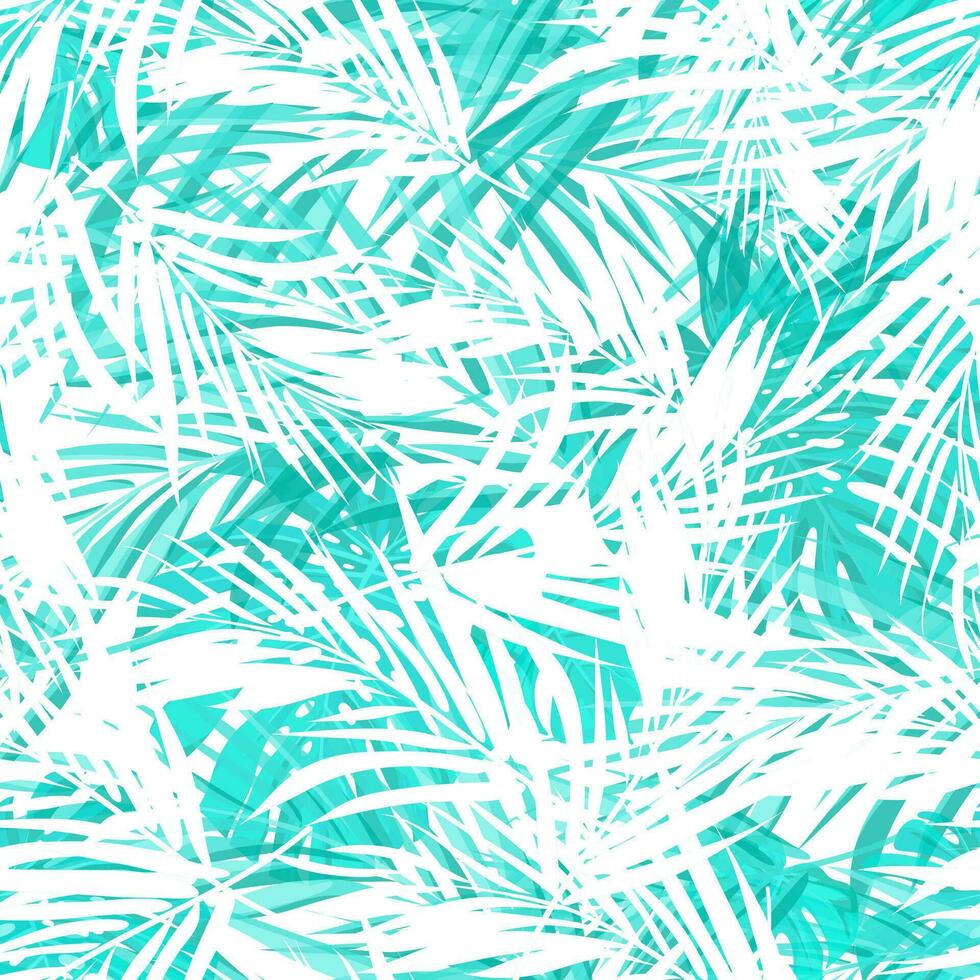 naadloos tropisch vector patroon met palm bladeren