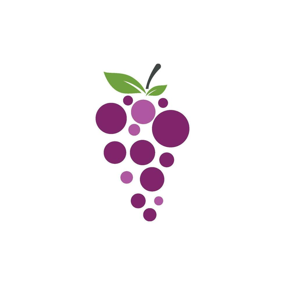 druiven vector pictogram illustratie ontwerp