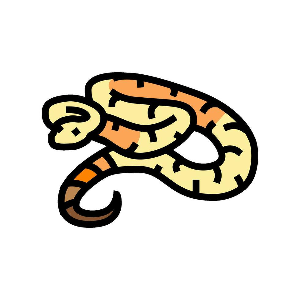 boa constrictor dier slang kleur icoon vector illustratie