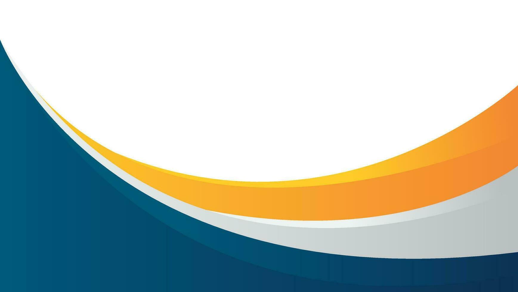 abstract bedrijf achtergrond met gebogen vormen in blauw en oranje. vector illustratie