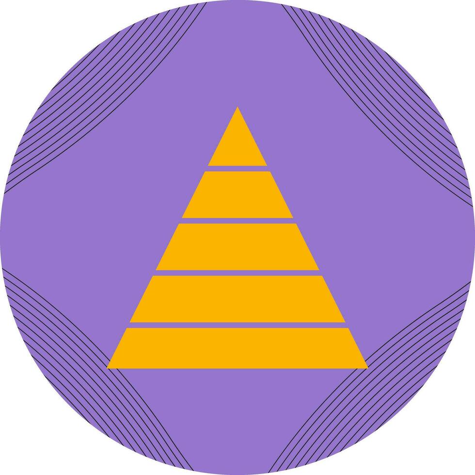 piramide diagram vector icoon