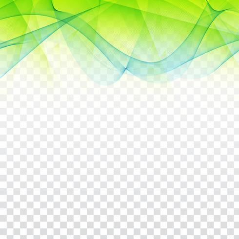 Abstract golvend geometrisch ontwerp op transparante achtergrond vector