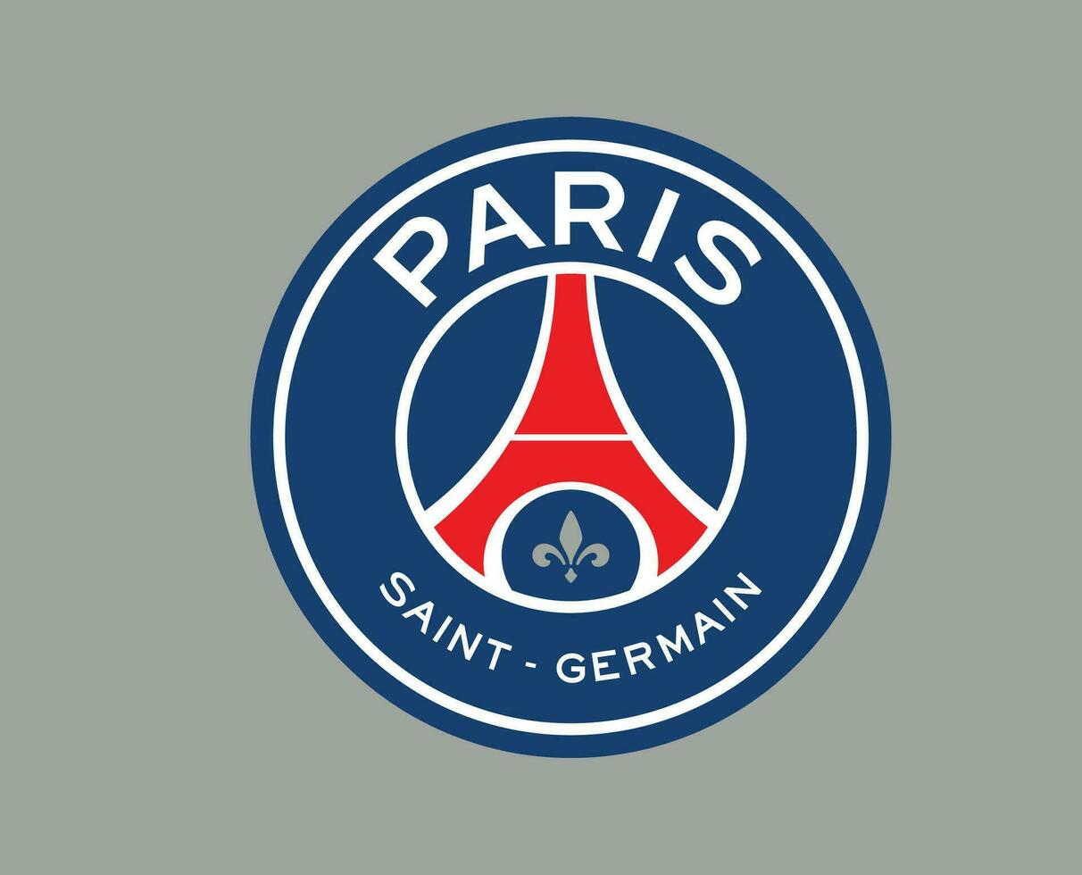 Parijs heilige germain club logo symbool ligue 1 Amerikaans voetbal Frans abstract ontwerp vector illustratie met grijs achtergrond