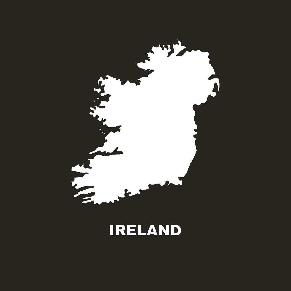 Ierland kaart icoon vector
