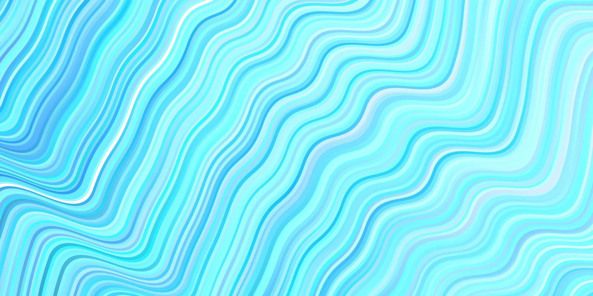 lichtblauwe vectorlay-out met gebogen lijnen. vector