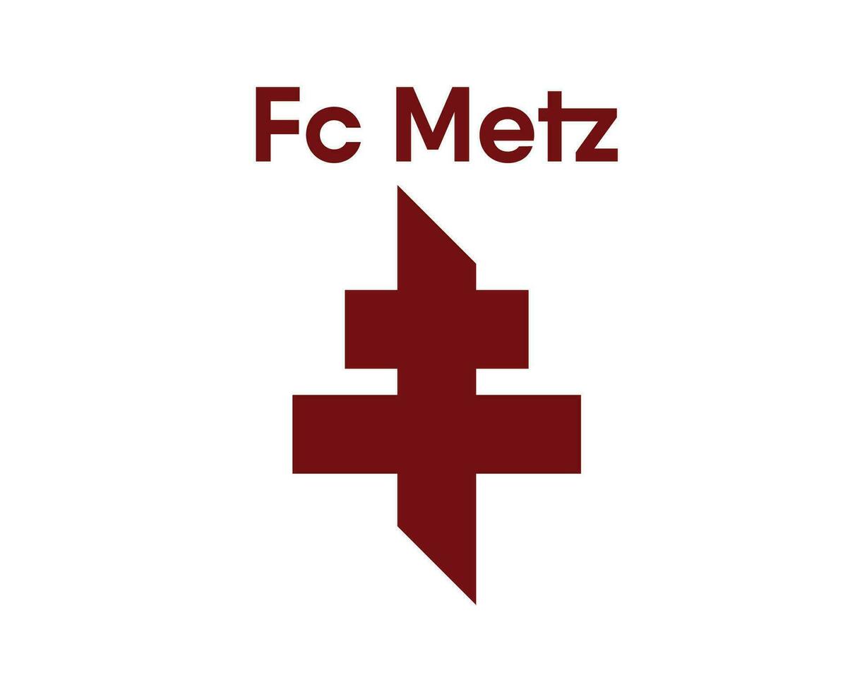 fc metz club symbool logo ligue 1 Amerikaans voetbal Frans abstract ontwerp vector illustratie