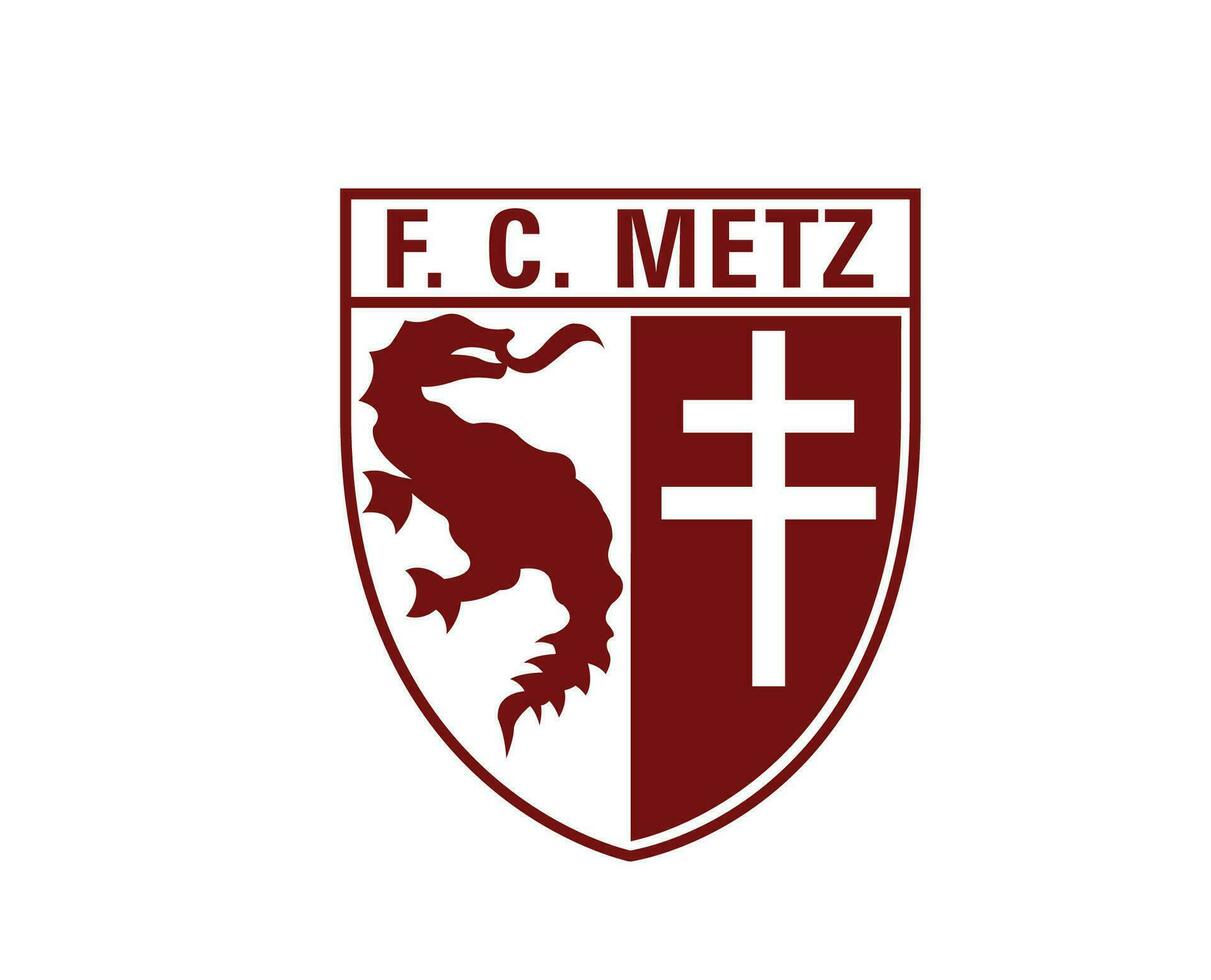 fc metz club logo symbool ligue 1 Amerikaans voetbal Frans abstract ontwerp vector illustratie
